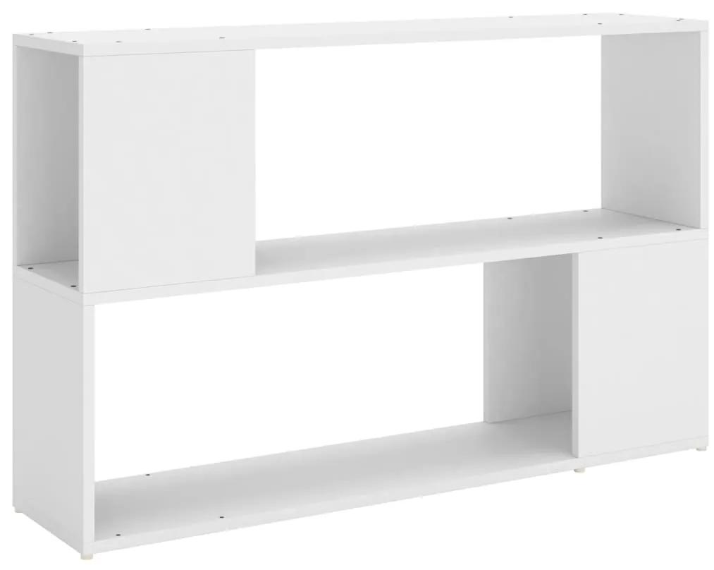 Libreria bianca 100x24x63 cm in legno multistrato