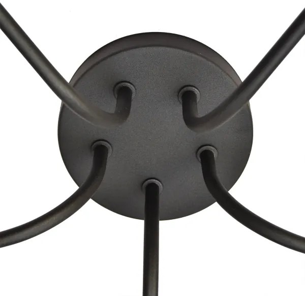 Lampadario ADAMANT 5xE27/15W/230V nero