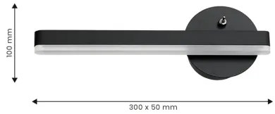 Applique a LED SYDNEY LED/6W/230V nero