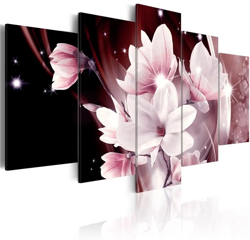 Quadro Flower Muse  Colore Marrone, Dimensioni e Misure 100x50