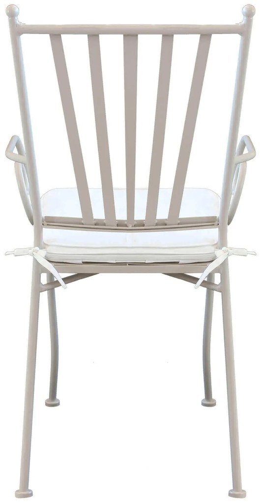 VENTUS - set tavolo in ferro cm 160 x 90 x 74 h con 6 poltrone Ventus