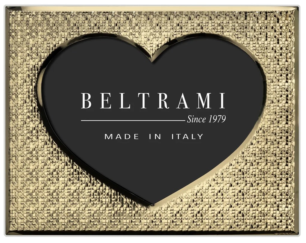 Portafoto Cuore Mosaico dorato foto 13x18 cm Beltrami con argento Miro Silver