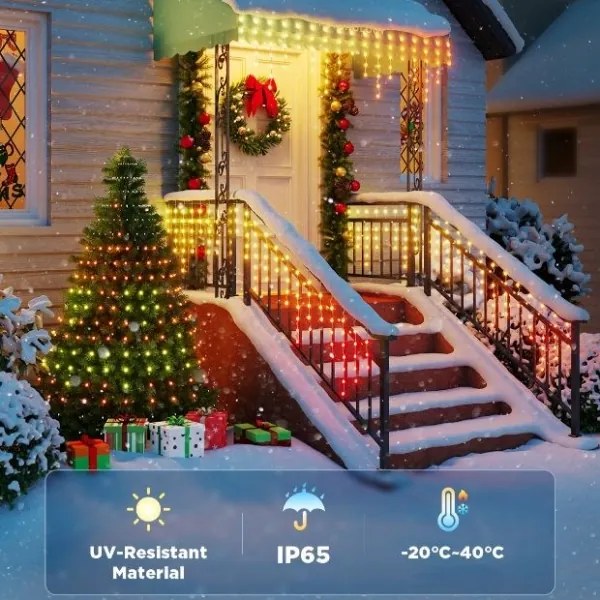 Govee - LED RGBIC Catena da esterno Smart ghiaccioli 10m Wi-Fi Matter IP65
