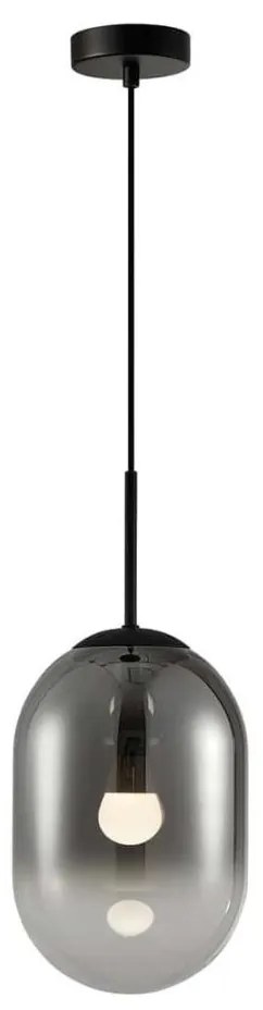 Lampadario a sospensione con filo ALIAS 1xE14/40W/230V diametro 24 cm nero/grigio