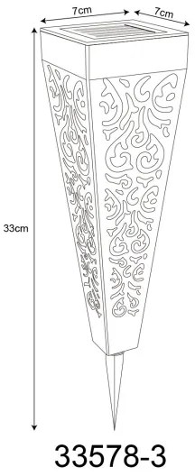 Globo 33578-3 - SET 3x Lampada solare LED LED/0,1W/3V IP44