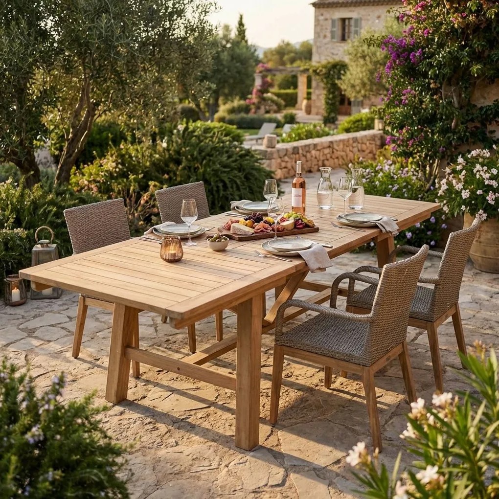 ORATOR - tavolo da giardino allungabile in teak