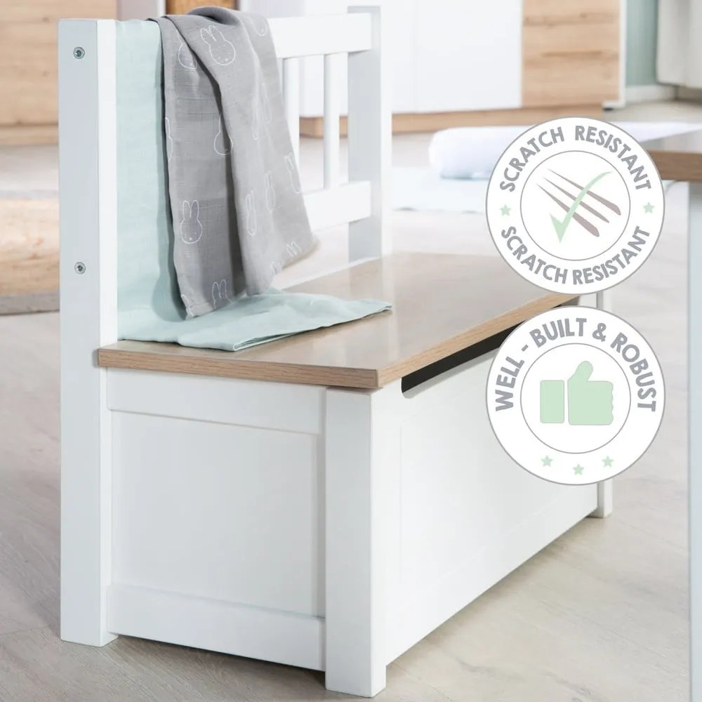 Panca per bambini bianca Woody – Roba