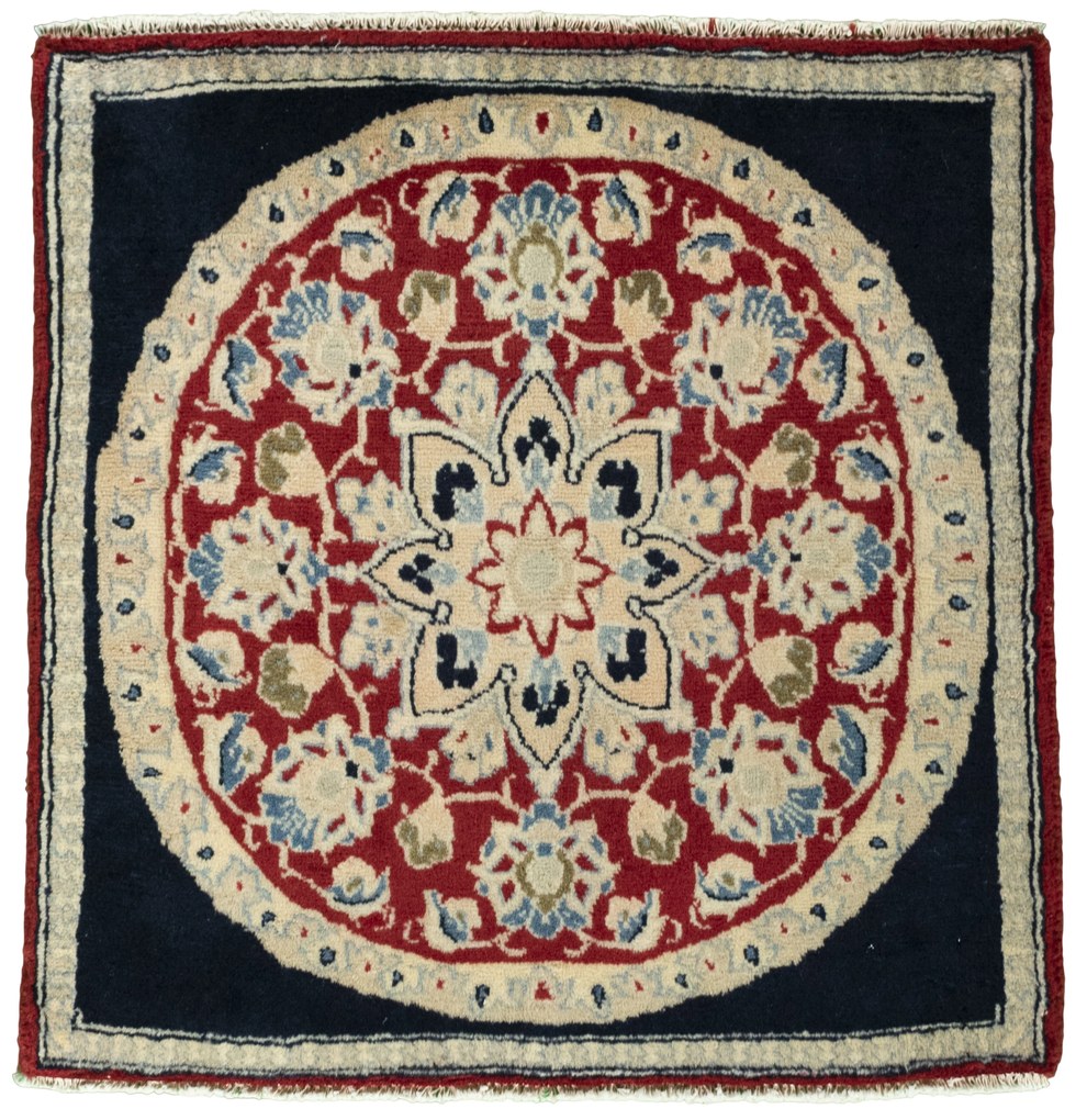 Yazd Tappeto persiano 70x70 Rosso (Iran) Annodato A Mano