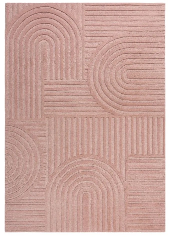 Tappeto in lana rosa 120x170 cm Zen Garden - Flair Rugs