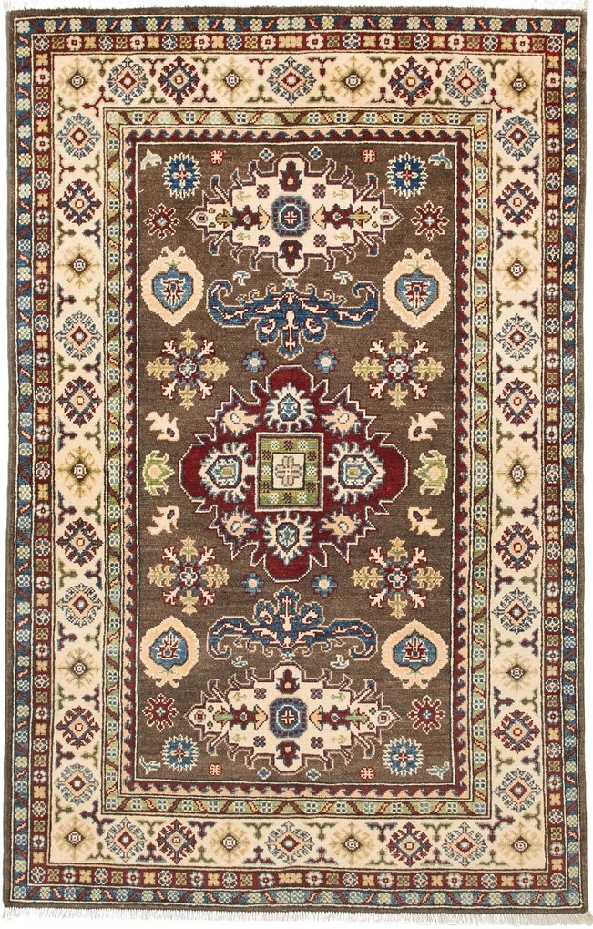 Kazak Tappeto 190x120 (Afghanistan) Annodato A Mano