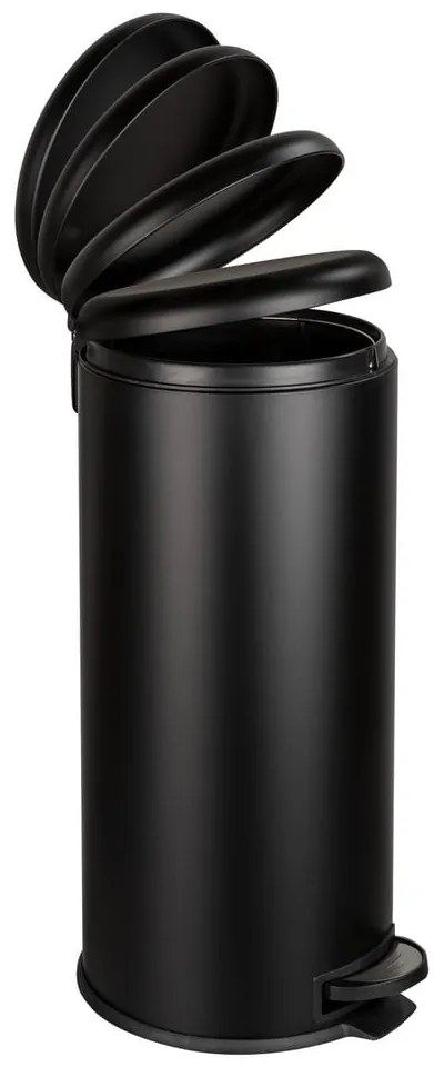 Bidone nero Easy Close, 30 l Leman - Wenko