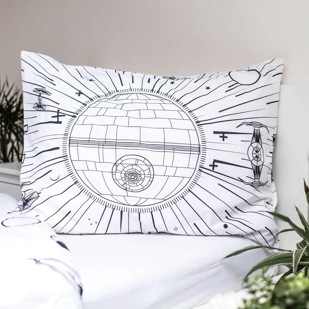 Biancheria da letto per bambini in cotone con effetto luminoso per letto singolo 140x200 cm Star Wars - Jerry Fabrics