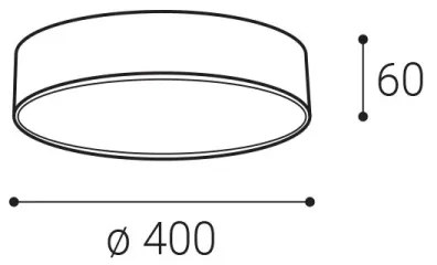 LED2 - Plafoniera LED MONO LED/30W/230V 3000K/4000K nero