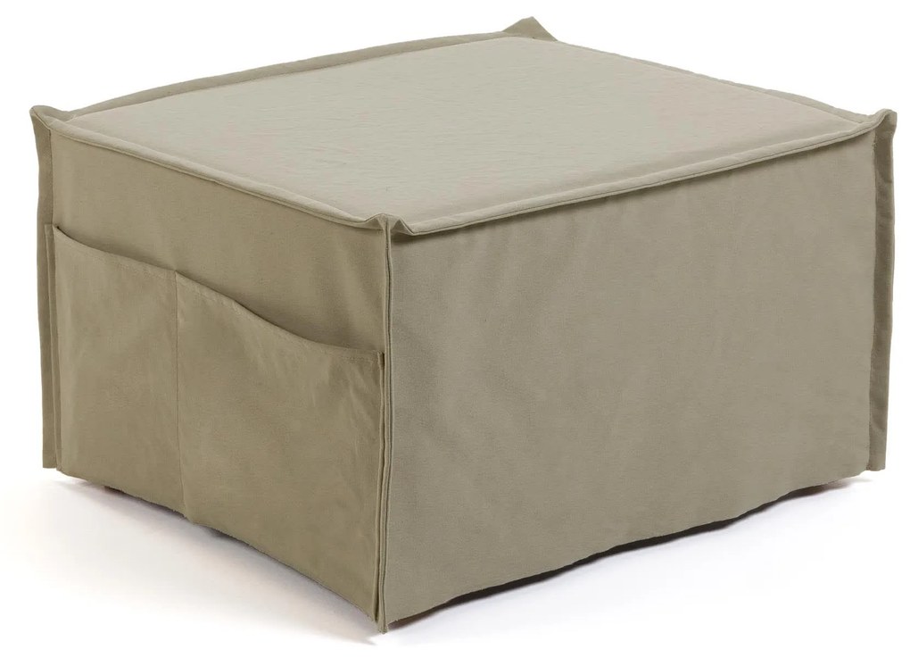 Kave Home - Pouf letto Lizzie 70 x 60 (180) cm beige