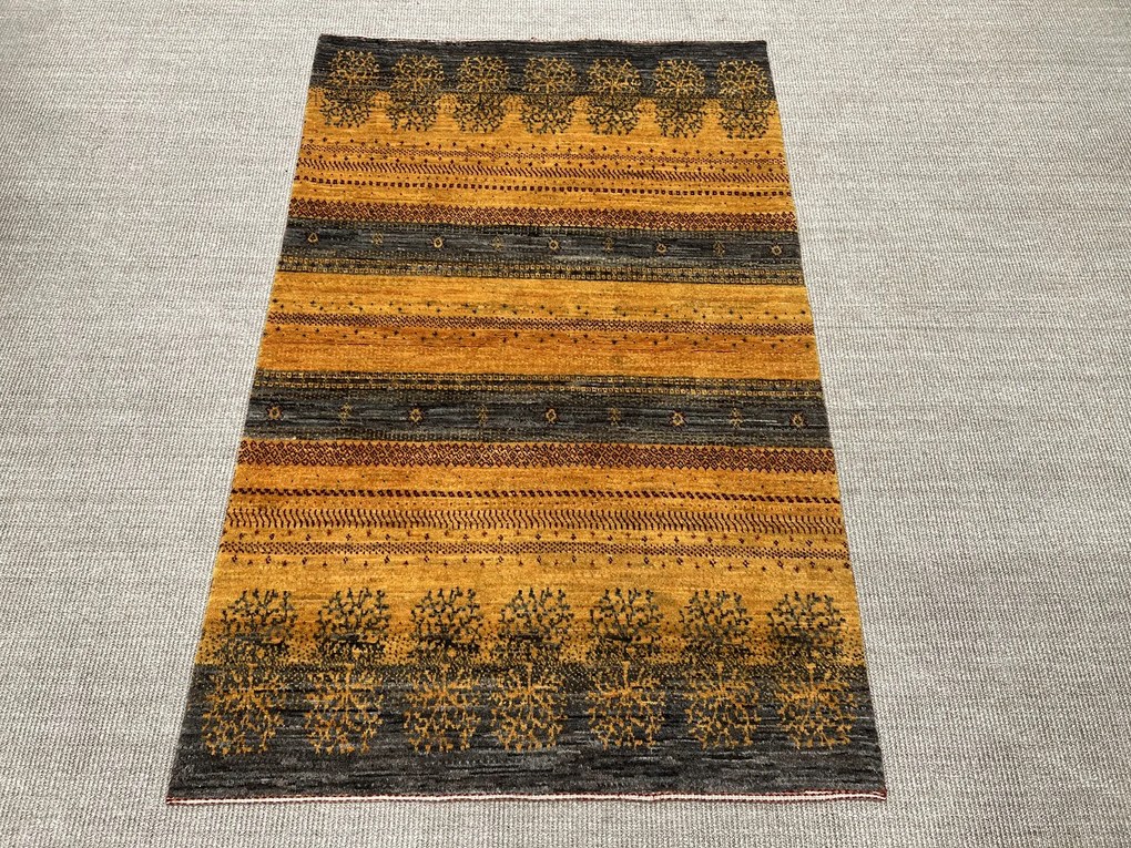 Loribaft Tappeto 170x110 Giallo (Iran) Annodato A Mano