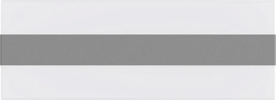 Applique 2xE27 per esterni a Luce Diffusa IP65 Grigia - Serie Glow