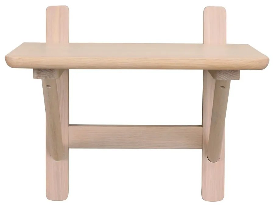 Comodino in rovere con mensole Camrose - Rowico