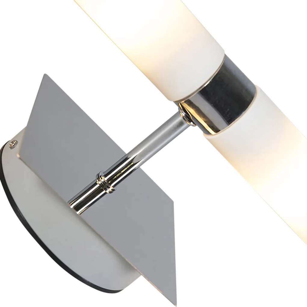 Lampada da parete intelligente cromo IP44 incl. 2 WiFi G9 - Bath