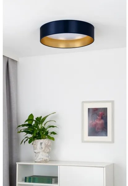 Duolla - Plafoniera LED ROLLER LED/24W/230V diametro 45 cm blu/oro