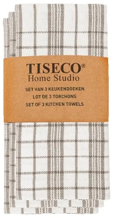 Asciugamani in cotone in set da 3 70x50 cm - Tiseco Home Studio
