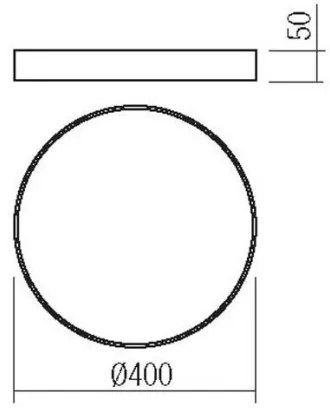 Redo 05-933 - Plafoniera LED KNOB LED/36W/230V 3000K-6500K 40 cm nero