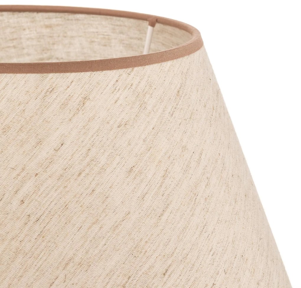 Paralume Pseudosofia per piantana ecrù/beige Duolla, Crema / Ambra, Tessuto / Stoffa / Seta