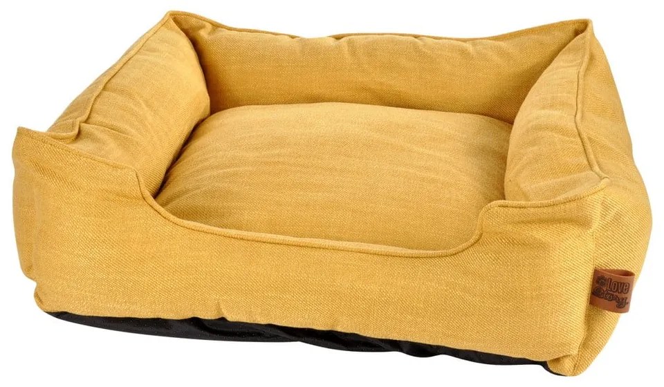 Letto giallo per cani 50x55 cm - Love Story