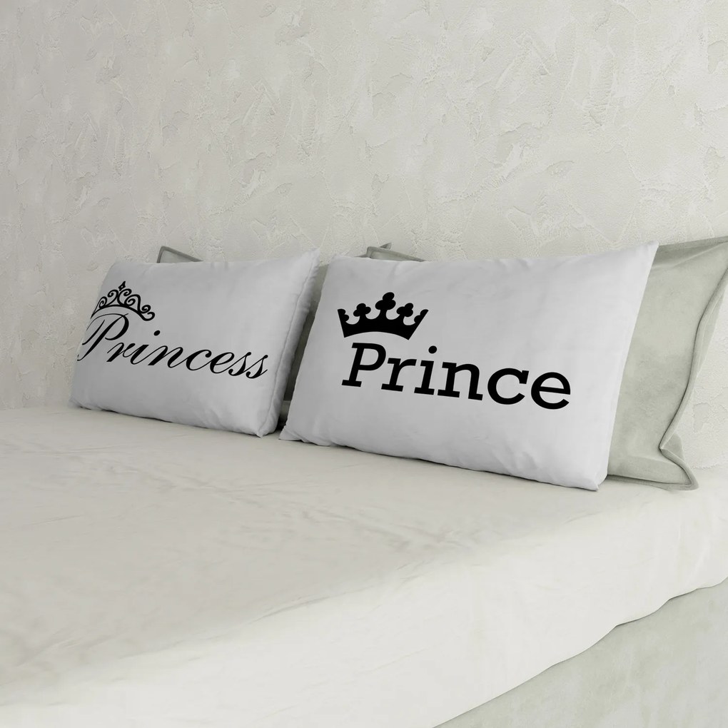 Set 2 federe Princess e Prince Datex