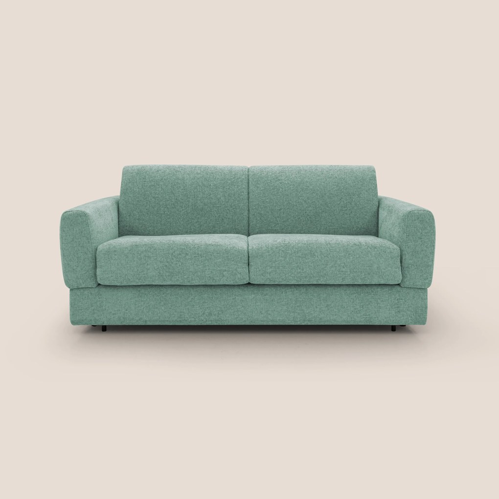 Happy Divano letto matrimoniale con materasso h18 cm in tessuto impermeabile T10
