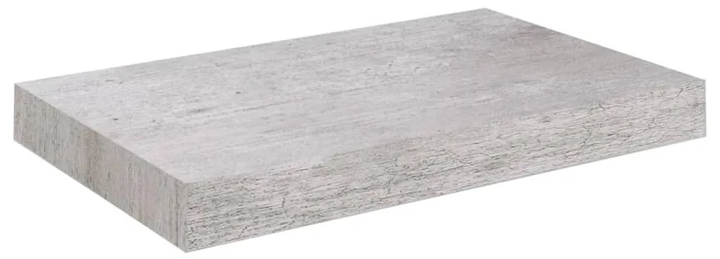 Scaffale a parete grigio cemento 23x23,5x3,8 cm in mdf