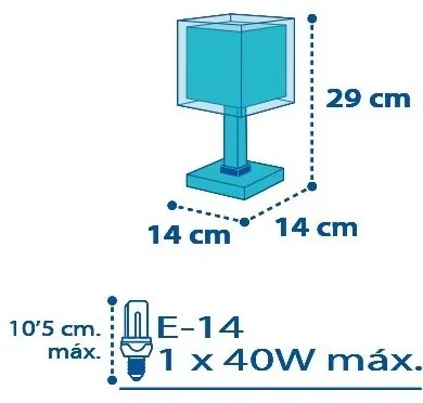Dalber D-43421 - Piccola lampada per bambini PETIT MARIN 1xE14/40W/230V