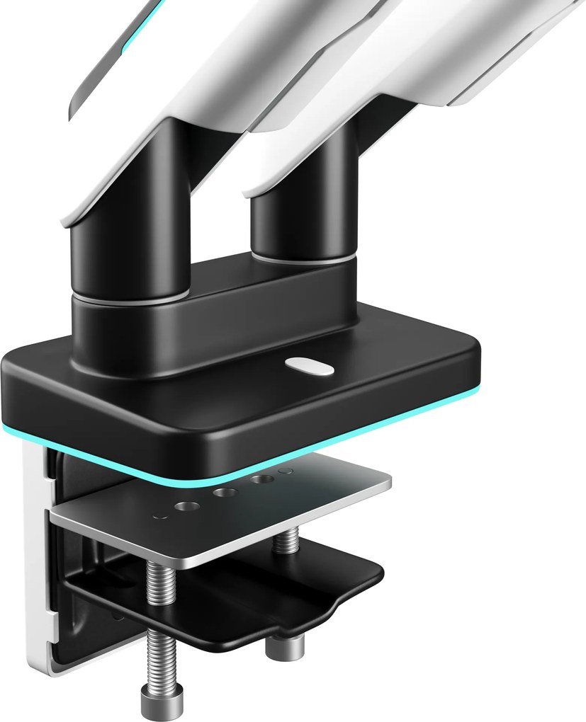 Supporto Doppio per Monitor da 49 Pollici Bianco e Nero X-Arm Dual RGB