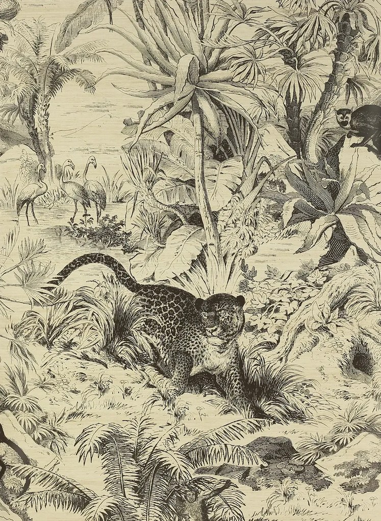 Manuel Canovas Carta da parati Salvator - Noir