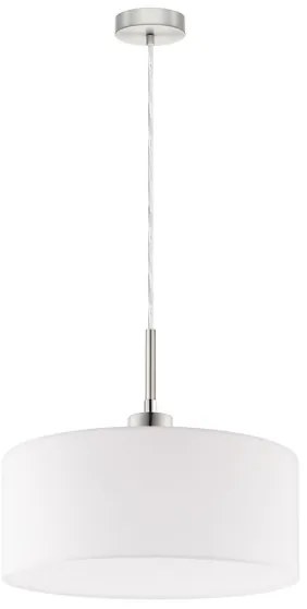 Eglo - Lampadario LED a sospensione con filo TUNJA 1xE27/60W/230V bianco