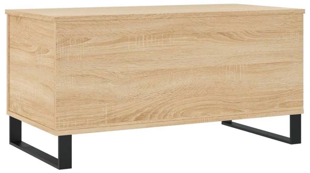 Tavolino salotto rovere sonoma 90x44,5x45 cm legno multistrato