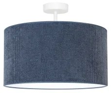 Duolla - Lampadario a plafone CORDUROY 1xE27/15W/230V diametro 40 cm blu scuro