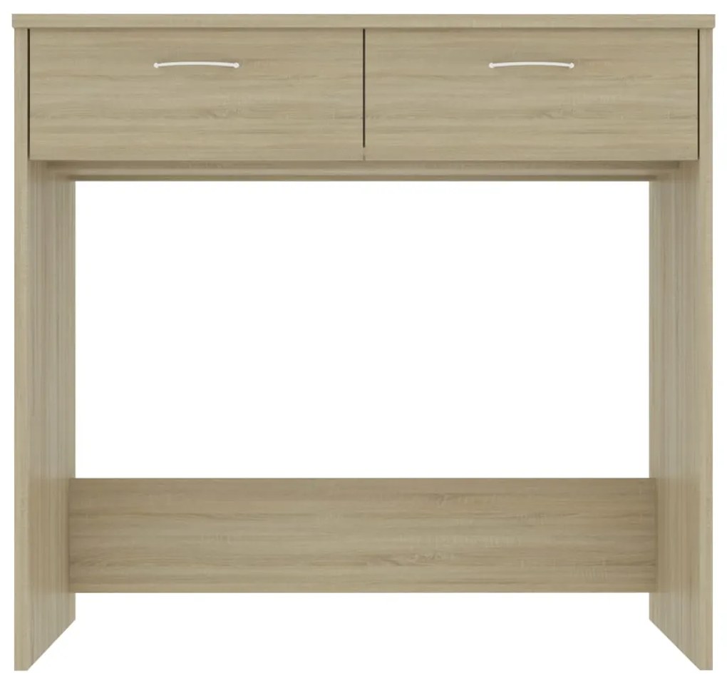 Scrivania rovere sonoma 80x40x75 cm in legno multistrato