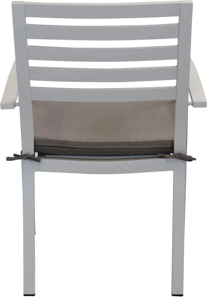 DEXTER - set tavolo in alluminio cm 160/240 x 90 x 75 h con 8 poltrone Dexter