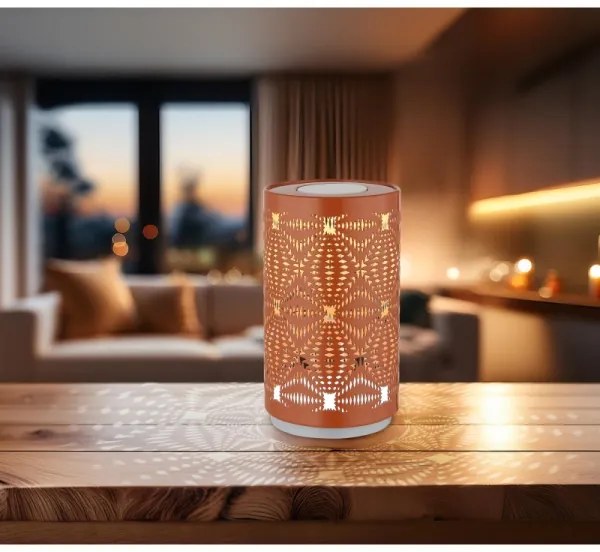 Globo 21018R - Lampada da tavolo LED RGB touch AMIYAH LED/1W/5V 500mAh rame