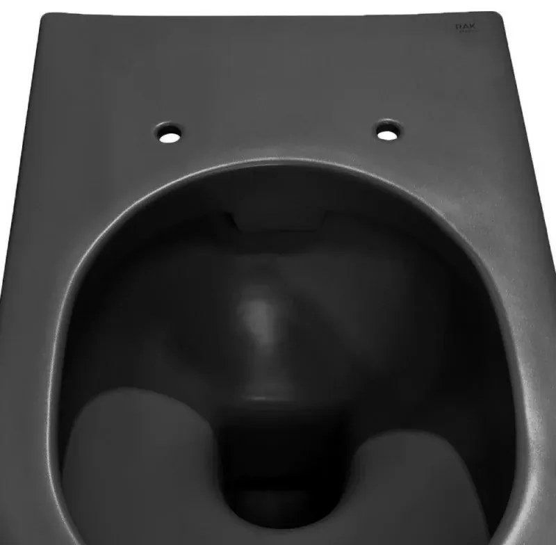 Wc filo muro nero opaco rimless in ceramica serie Feeling
