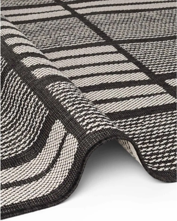 Tappeto da interno/esterno nero/color crema 160x230 cm Haringey Allington – Ted Baker