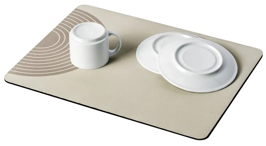 Tappetino scolapiatti beige in gomma 40x30 cm Dima – Wenko