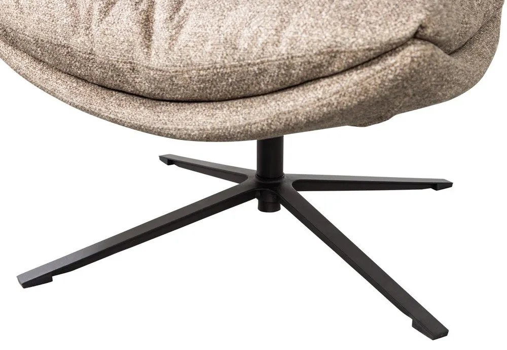 Poltrona di colore naturale girevole Arve – WOOOD