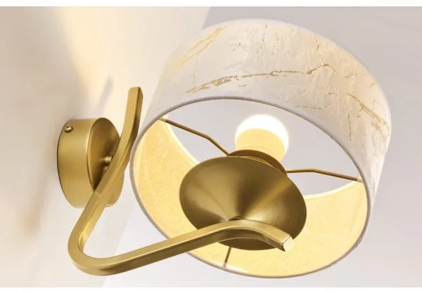 Jupiter 2111 - Applique KASZMIR 1xE27/15W/230V bianco/oro/effetto marmo