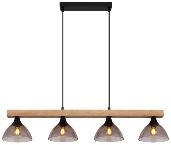 Globo 15544-4H - Lampadario a sospensione con filo LINDI 4xE14/15W/230V