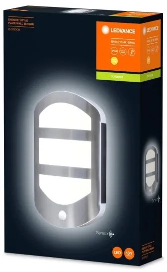 Ledvance - Applique LED da esterno con sensore PLATE LED/12,5W/230V IP44