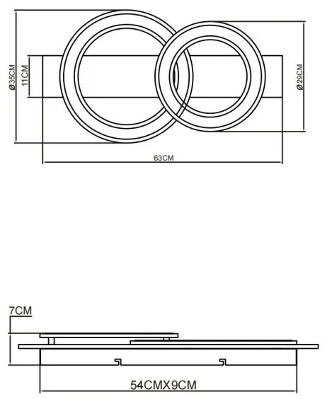 Globo 48038-40 - Plafoniera LED JAYDEN LED/40W/230V marrone