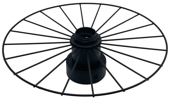 Applique MONTANA 1xE27/15W/230V diametro 30 cm nero