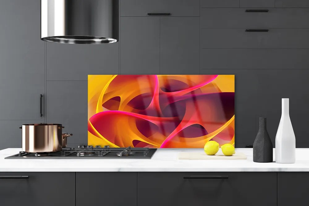 Pannello paraschizzi cucina Grafica di astrazione 125x50 cm