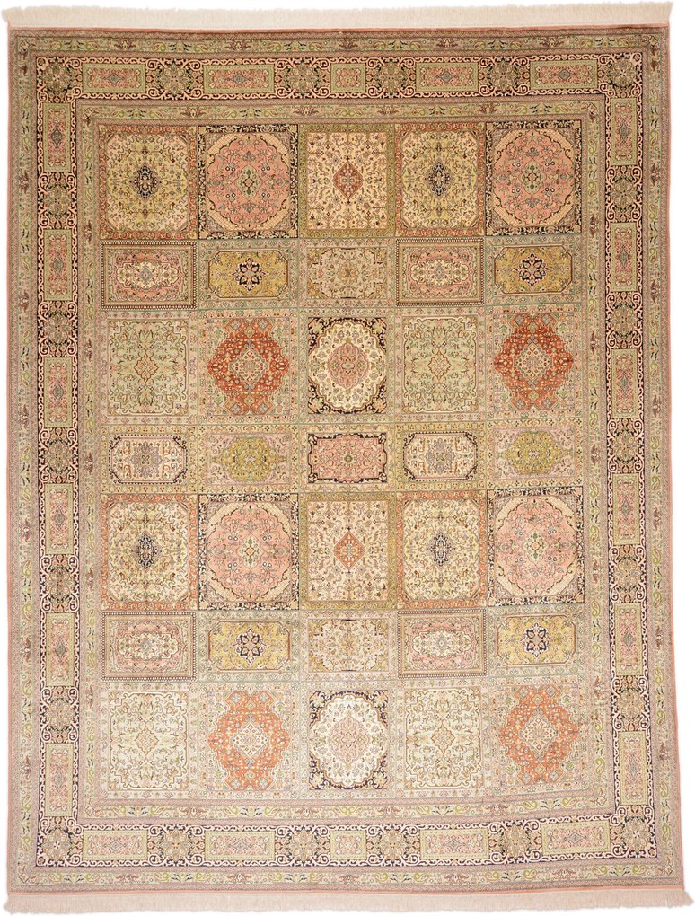Cashmere Silk Tappeto orientale 320 x 250 (Indian) Annodato A Mano